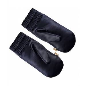 NEW ARISTIDE women's zip mitten with stripe in white/green